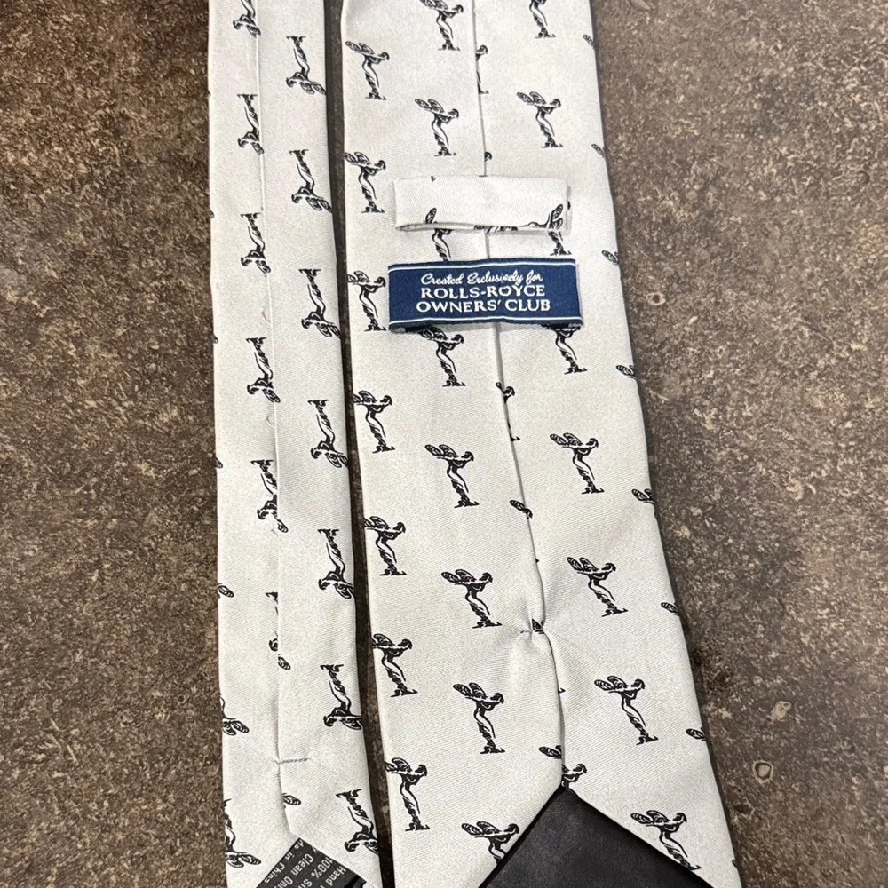 Rolls Royce Men's Gray Owners Club Silk Neck‎ Tie